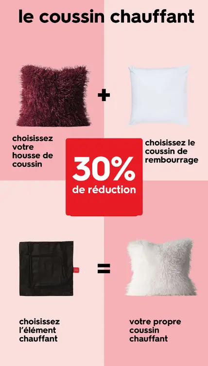 Offre: le coussin chauffant