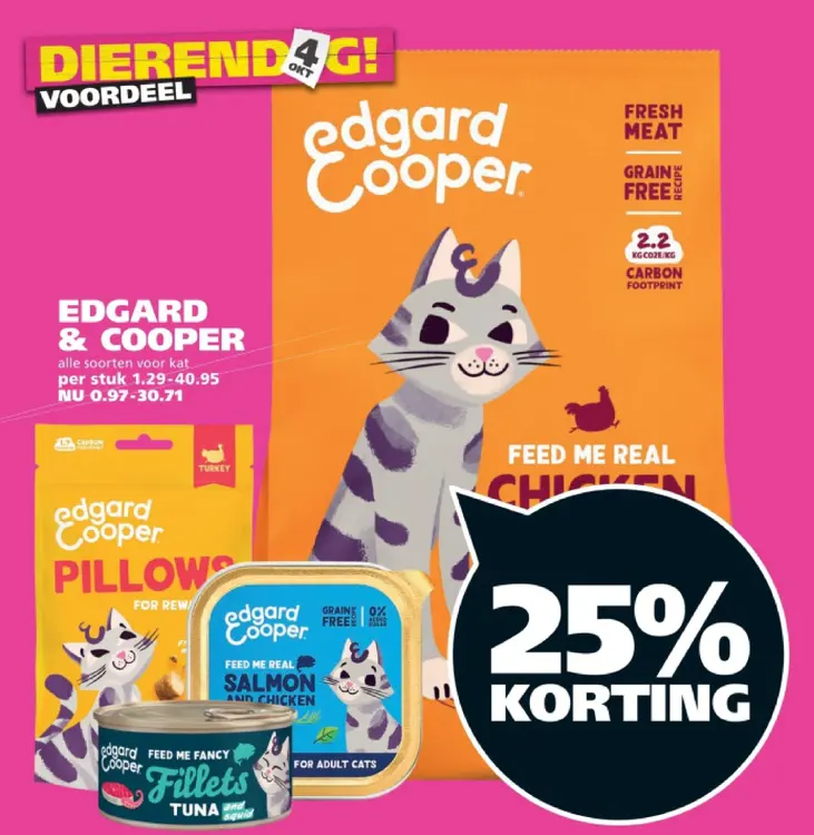 Aanbieding: Edgard & Cooper alle soorten voor kat