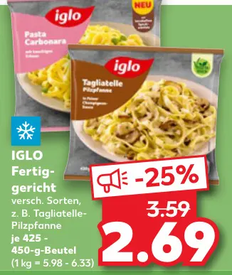 Aanbieding: Fertiggericht versch. Sorten, z. B. Tagliatel
