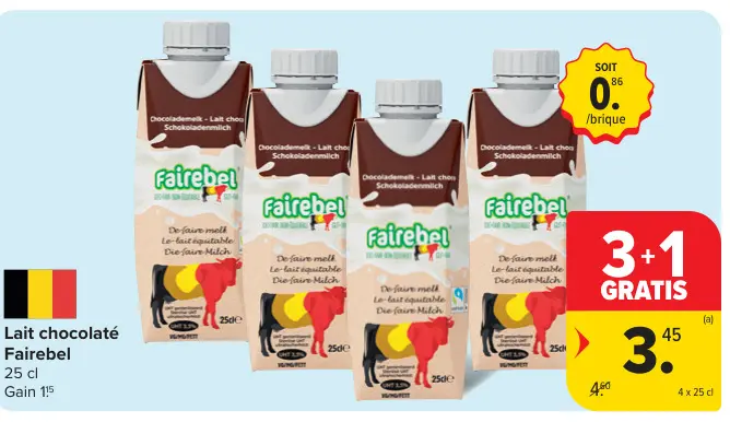 Offre: Lait chocolaté