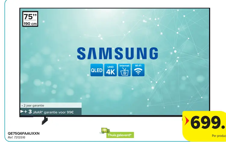 Promotie: Samsung QE75Q6FAAUXXN