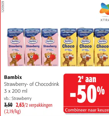 Promotie: Strawberry- of Chocodrink