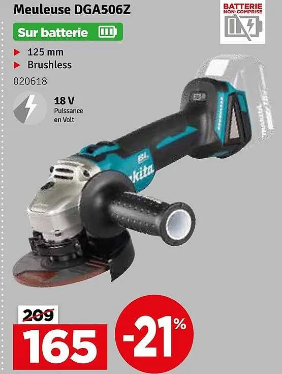 Offre: Meuleuse DGA506Z