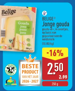 Promotie: BELIGE Jonge gouda