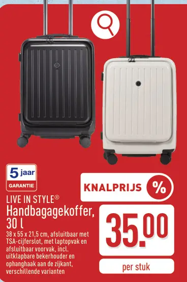 Promotie: Handbagagekoffer