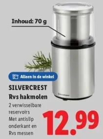 Aanbieding: Rvs hakmolen