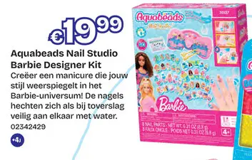 Aanbieding: Aquabeads Nail Studio Barbie Designer Kit