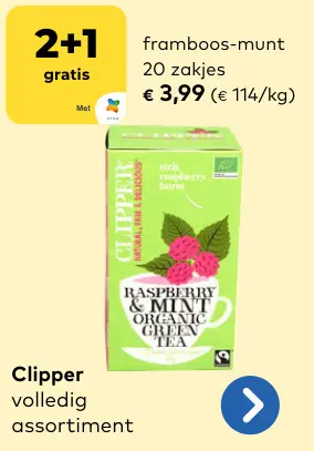 Promotie: framboos-munt