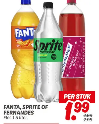 Aanbieding: Fanta, Sprite of Fernandes