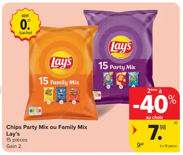 Offre: Chips Party Mix ou Family Mix