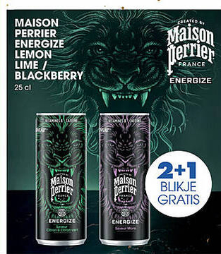 Aanbieding: MAISON PERRIER ENERGIZE LEMON LIME / BLACKBER