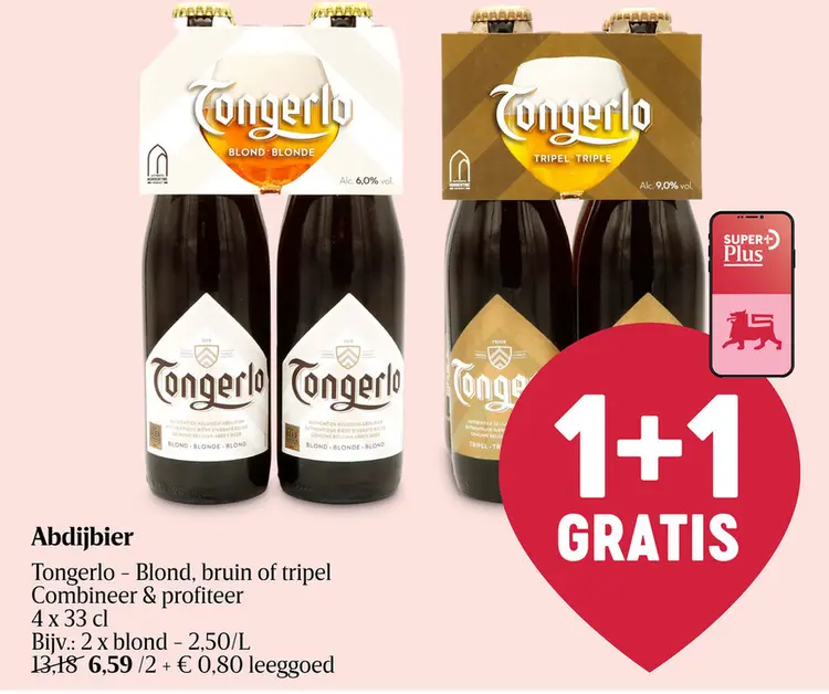 Promotie: Abdijbier Tongerlo - Blond, bruin of tripel