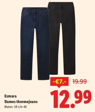 Aanbieding: Dames thermojeans