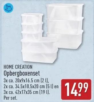 Aanbieding: Opbergboxenset