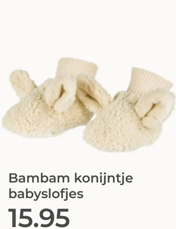 Aanbieding: Bambam Konijntje babyslofjes