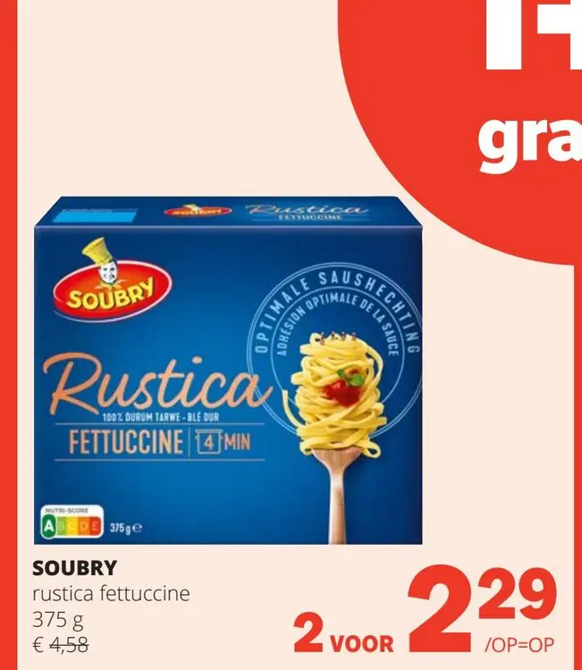 Aanbieding: rustica fettuccine