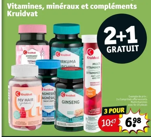 Offre: Vitamines, minéraux et compléments