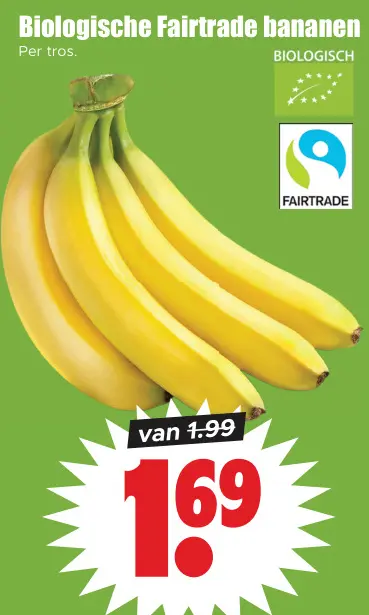 Aanbieding: Biologische Fairtrade bananen