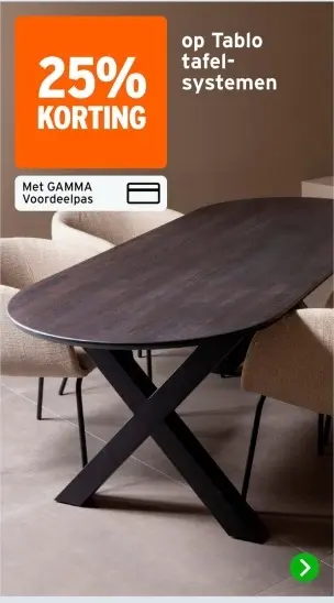 Aanbieding: Tablo tafelsystemen