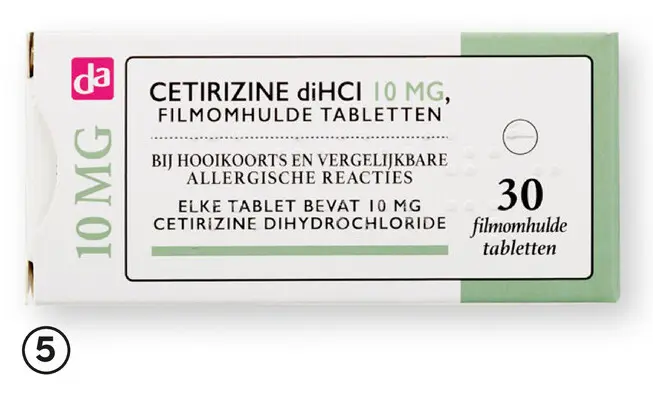 Aanbieding: Cetirizine 10 mg 30 tabletten