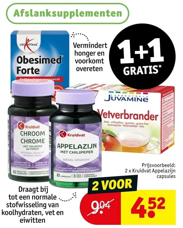 Promotie: Afslanksupplementen