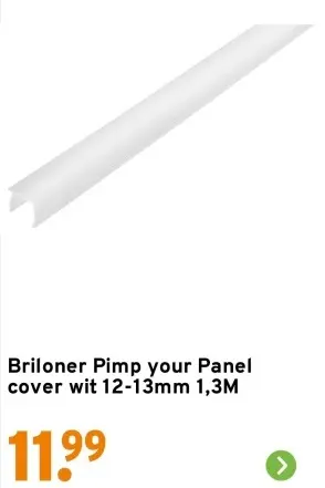 Aanbieding: Briloner Pimp your Panel cover wit 12-13mm 1,3m