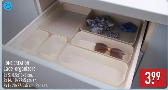 Aanbieding: Lade-organizers