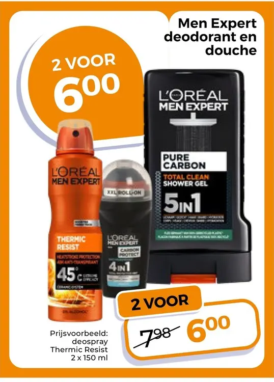 Aanbieding: Deodorant en douche