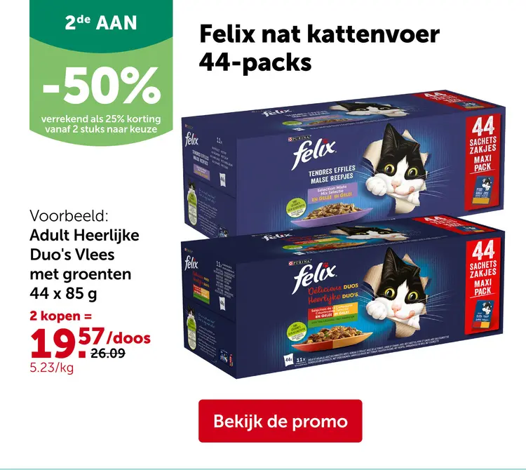 Promotie: Felix nat kattenvoer