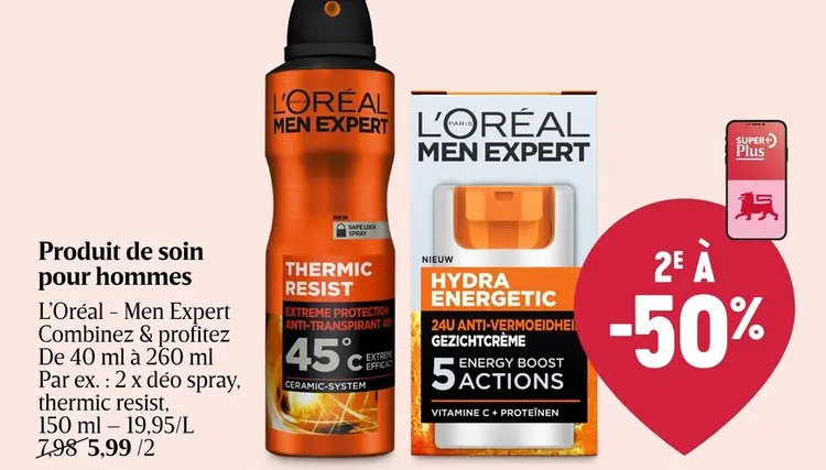 Offre: Produit de soin pour hommes L'Oréal Men Expert