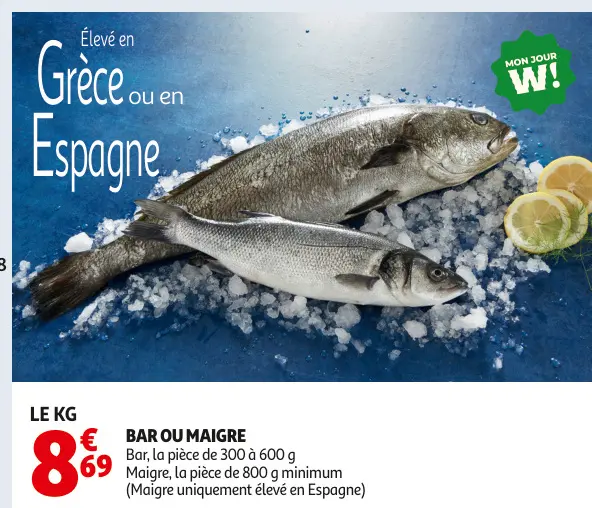 Promotie: Bar ou maigre