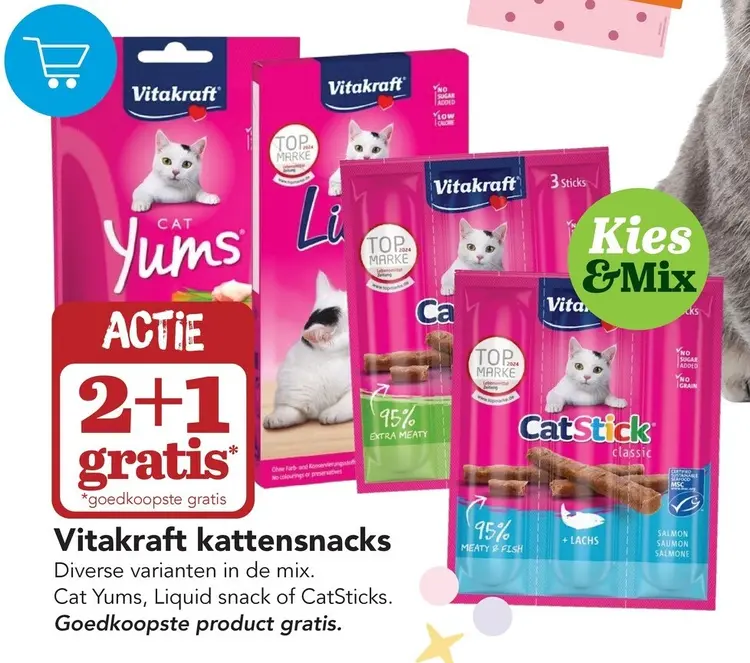 Aanbieding: Vitakraft kattensnacks