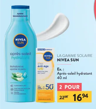 Offre: Après-soleil hydratant