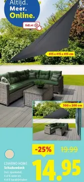 Aanbieding: LIVARNO HOME Schaduwdoek