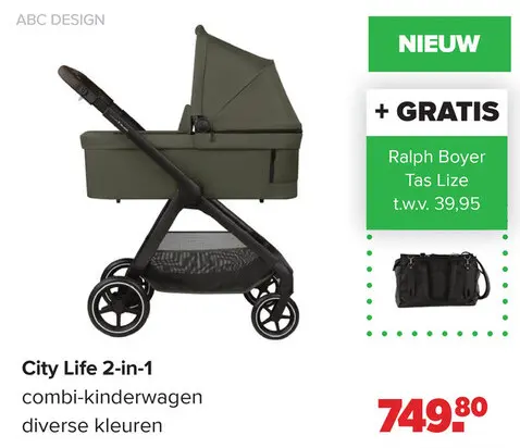 Aanbieding: City Life 2-in-1 combi-kinderwagen
