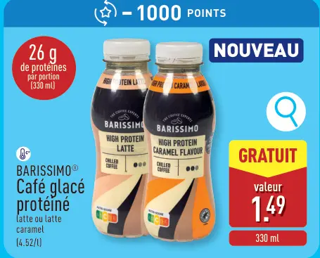Offre: Café glacé protéiné