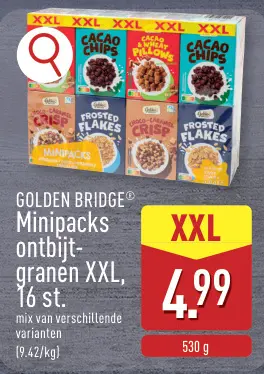 Promotie: Minipacks ontbijtgranen XXL