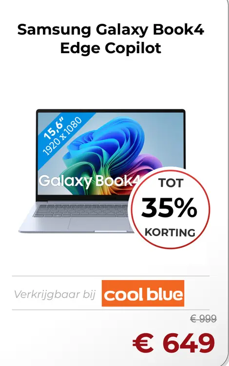 Aanbieding: Galaxy Book4 Edge Copilot