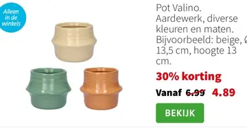 Aanbieding: Pot Valino
