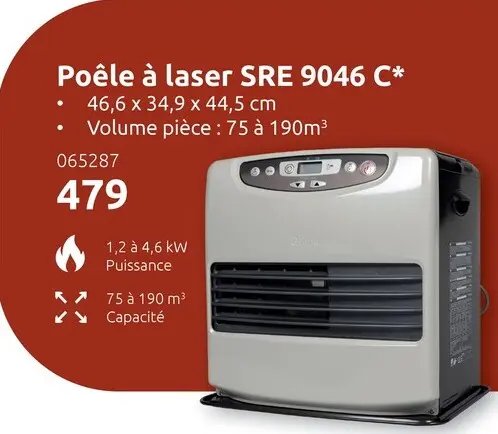 Offre: Poêle à laser SRE 9046 C*