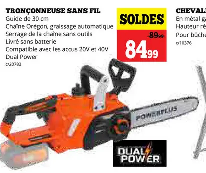 Offre: Tronçonneuse sans fil