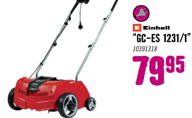 Aanbieding: EINHELL Elektrische verticuteerder GC-ES 1231/1