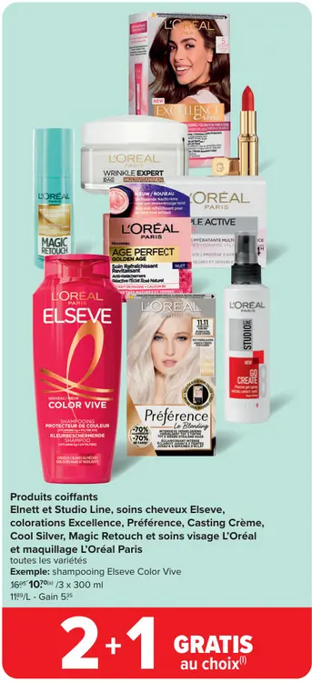 Offre: shampooing Elseve Color Vive