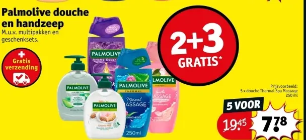 Aanbieding: Palmolive douche en handzeep