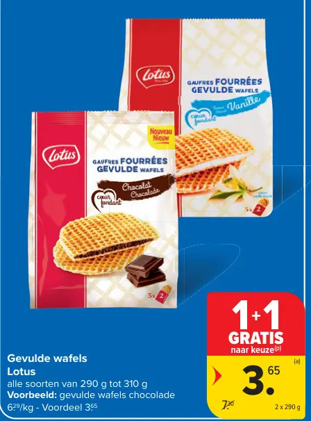 Promotie: Gevulde wafels