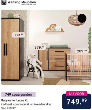 Aanbieding: Babykamer Lucas XL