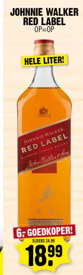Aanbieding: Johnnie walker red label