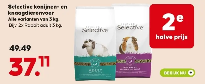Aanbieding: Selective konijnen- en knaagdierenvoer