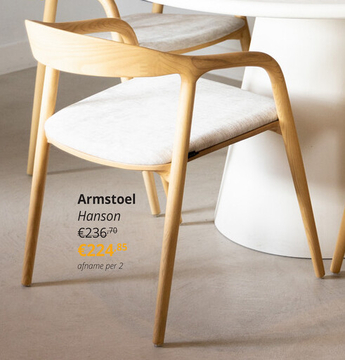 Aanbieding: Armstoel Hanson