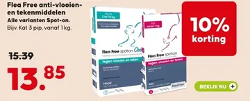 Aanbieding: Flea Free anti-vlooien- en tekenmiddelen